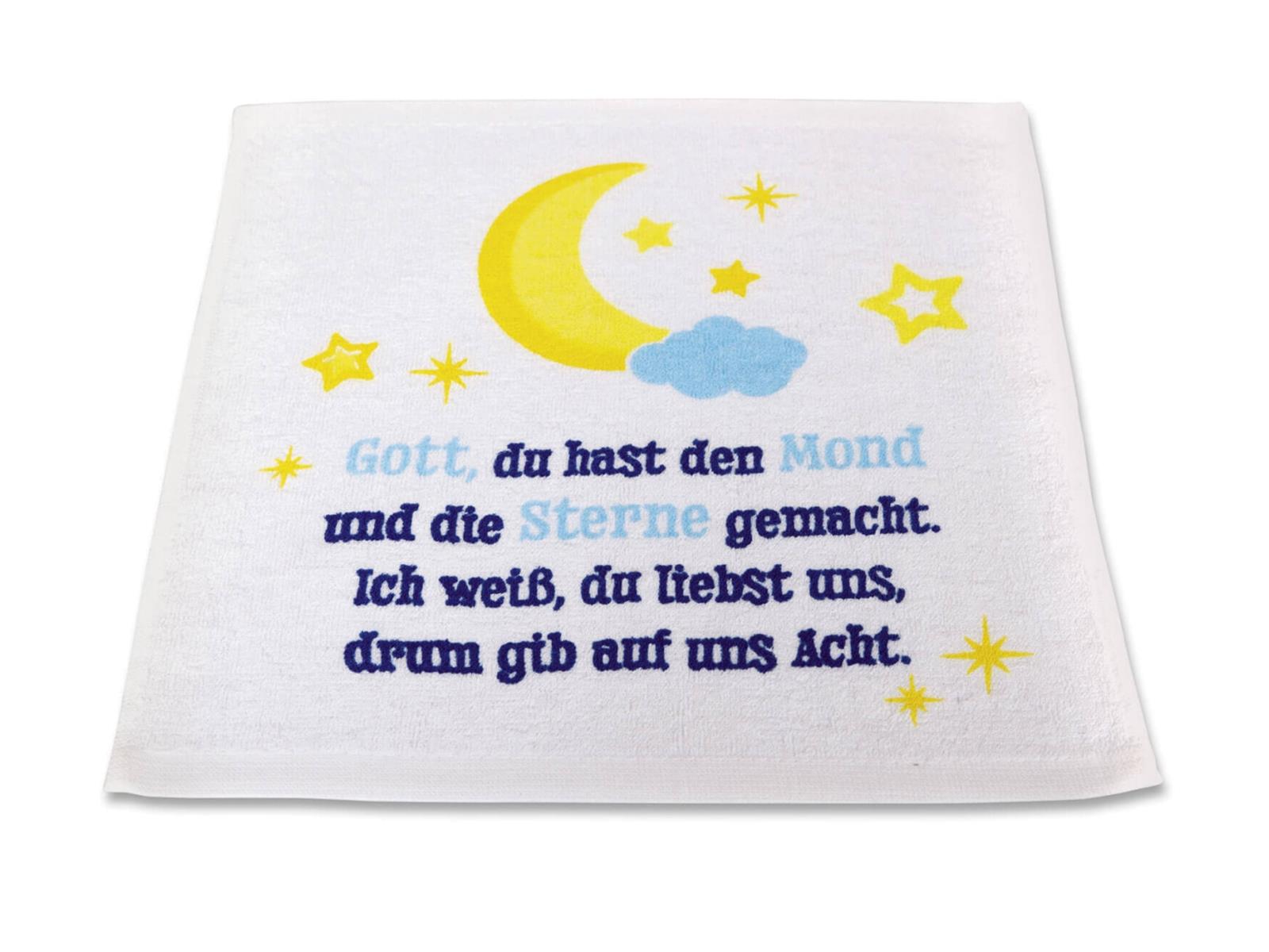 Handtuch - Stern mit Abendgebet