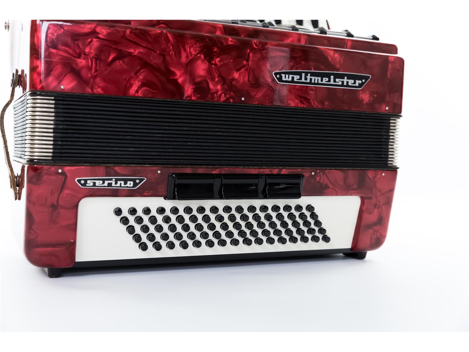 Akkordeon Weltmeister Stella 80 rot - gebraucht