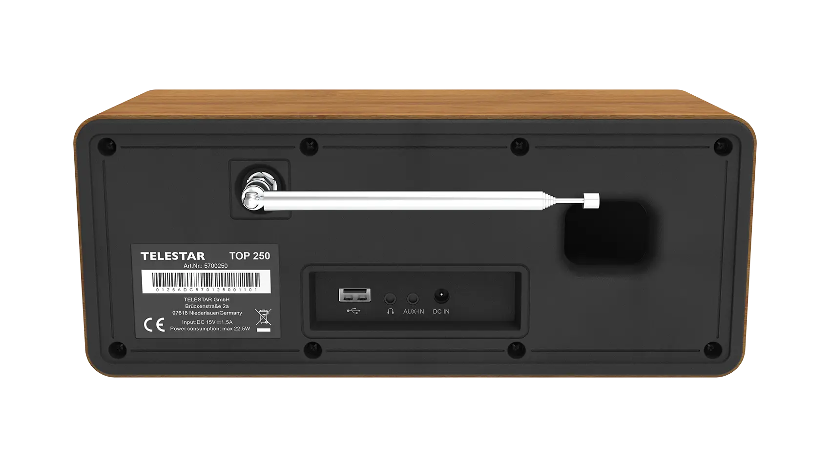 Digitalradio TOP 250 holzoptik