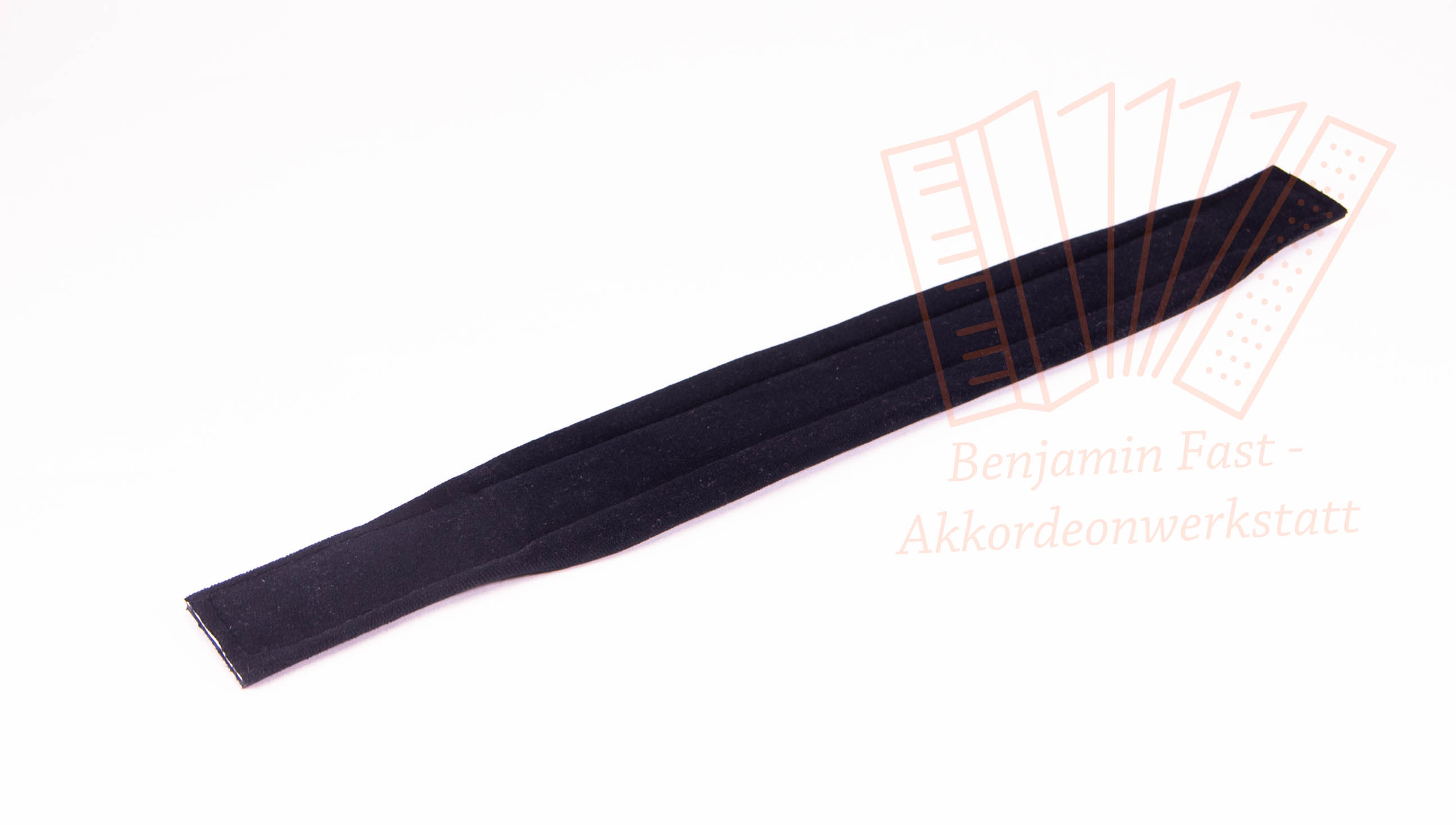Bassband 500x40 Leder/Samt schwarz