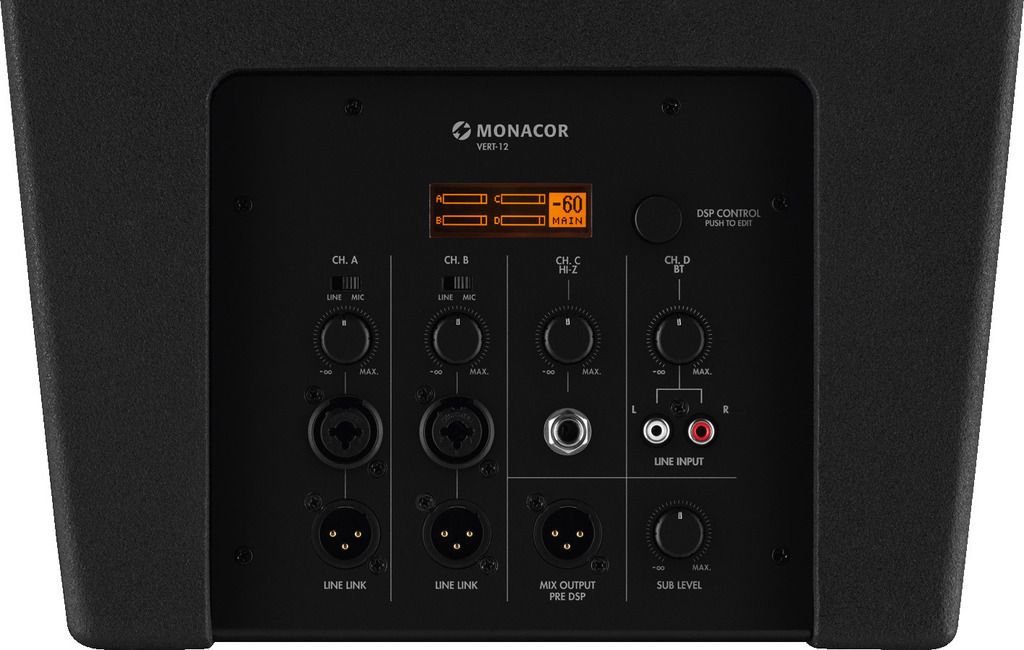 Aktives Säulen-PA-Lautsprechersystem VERT-12