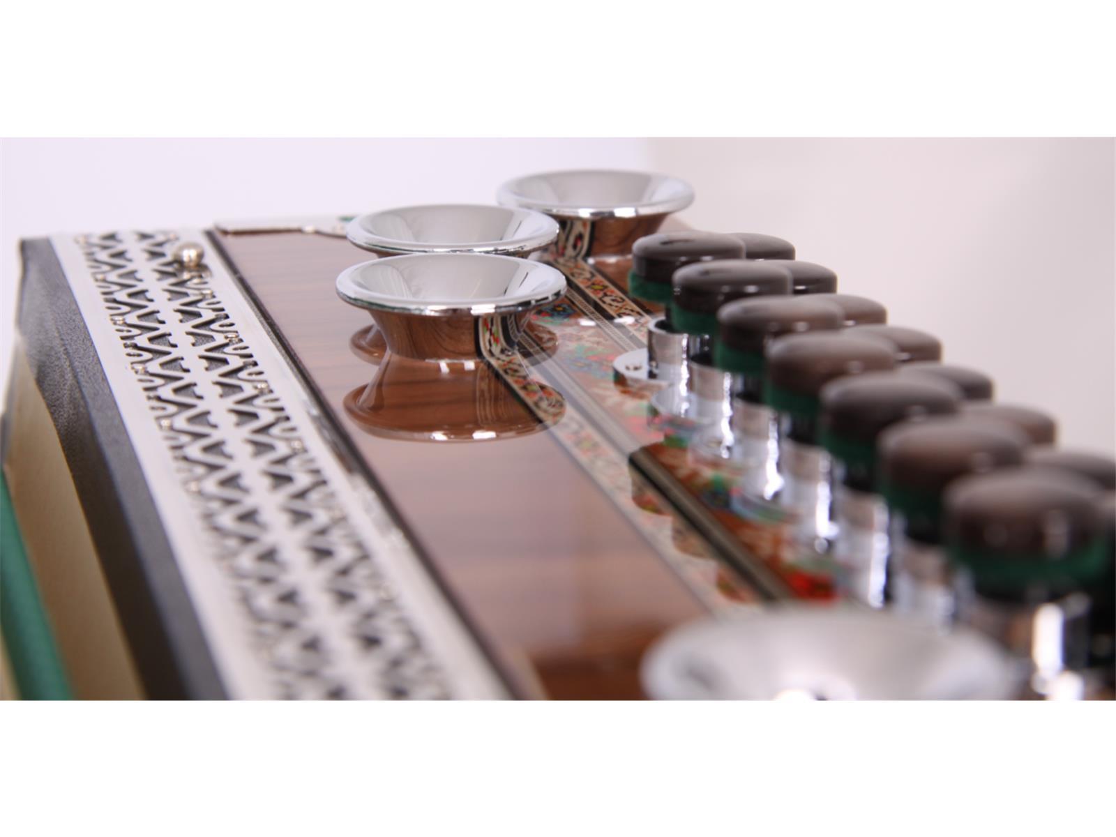 Steirische Harmonika Kärntnerland Edelholz grün C/F/Bb/Eb