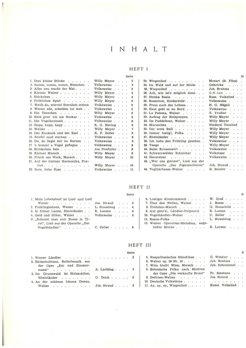 Mein erstes Akkordeonbuch Heft1 - Antiquariat