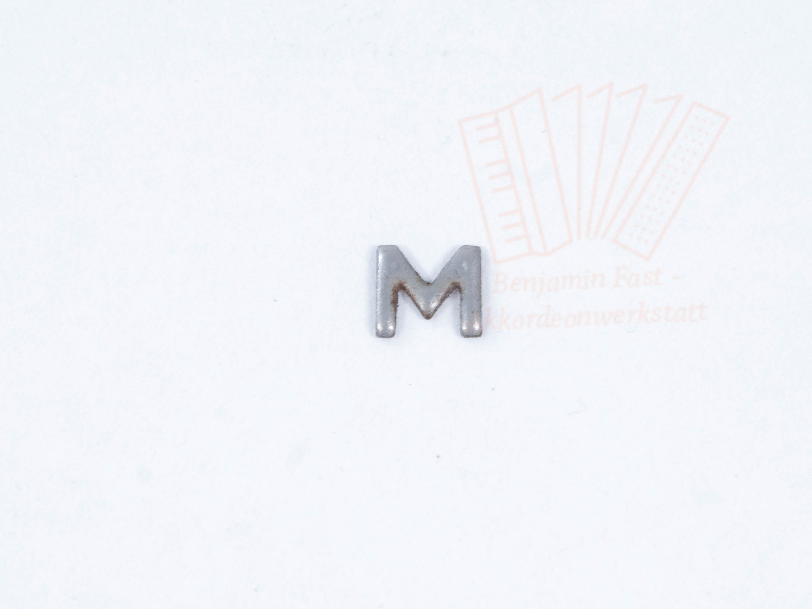 Buchstaben 6mm vernickelt - gebraucht