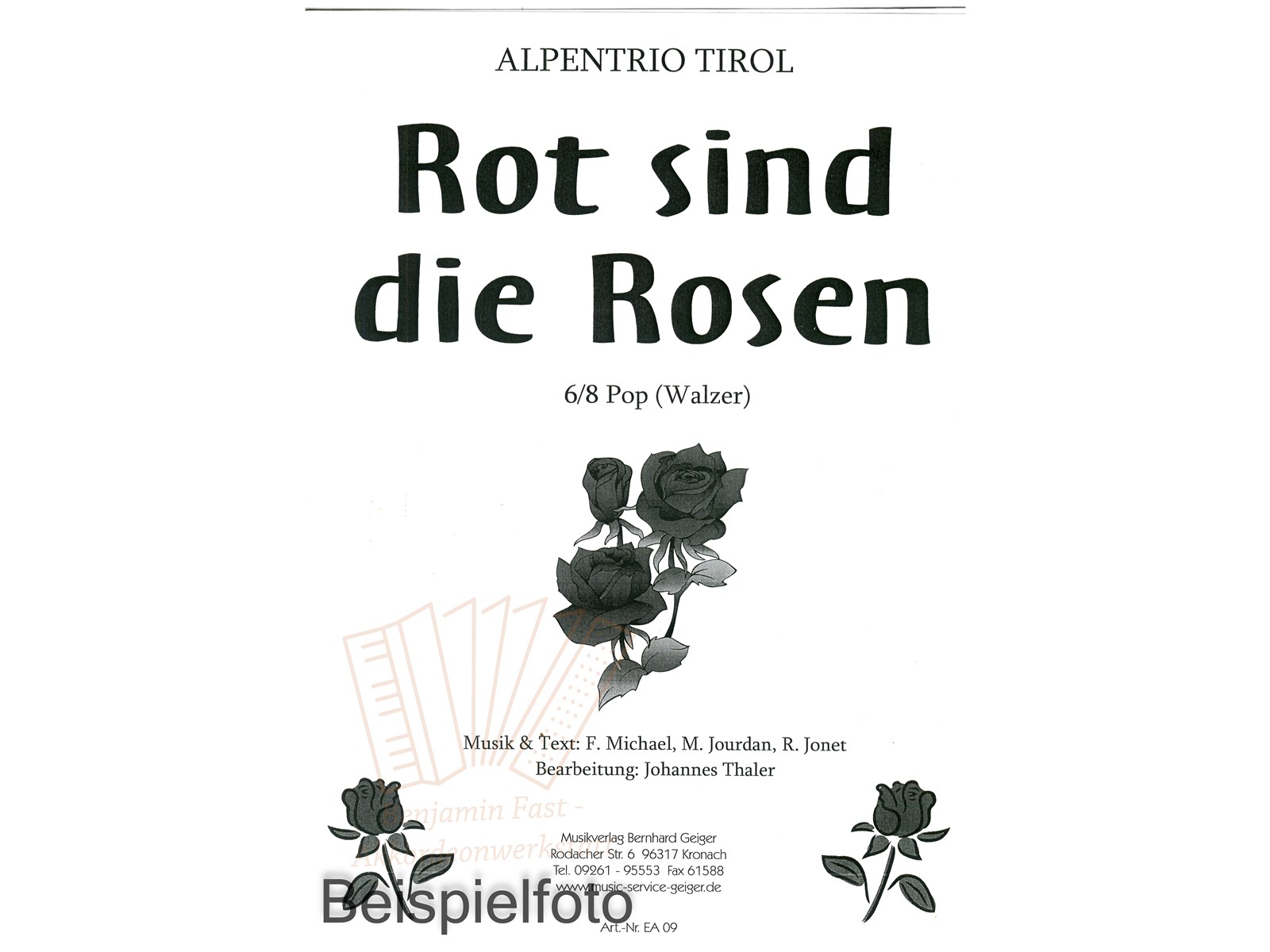 Rot sind die Rosen, Einzelausgabe - Antiquariat