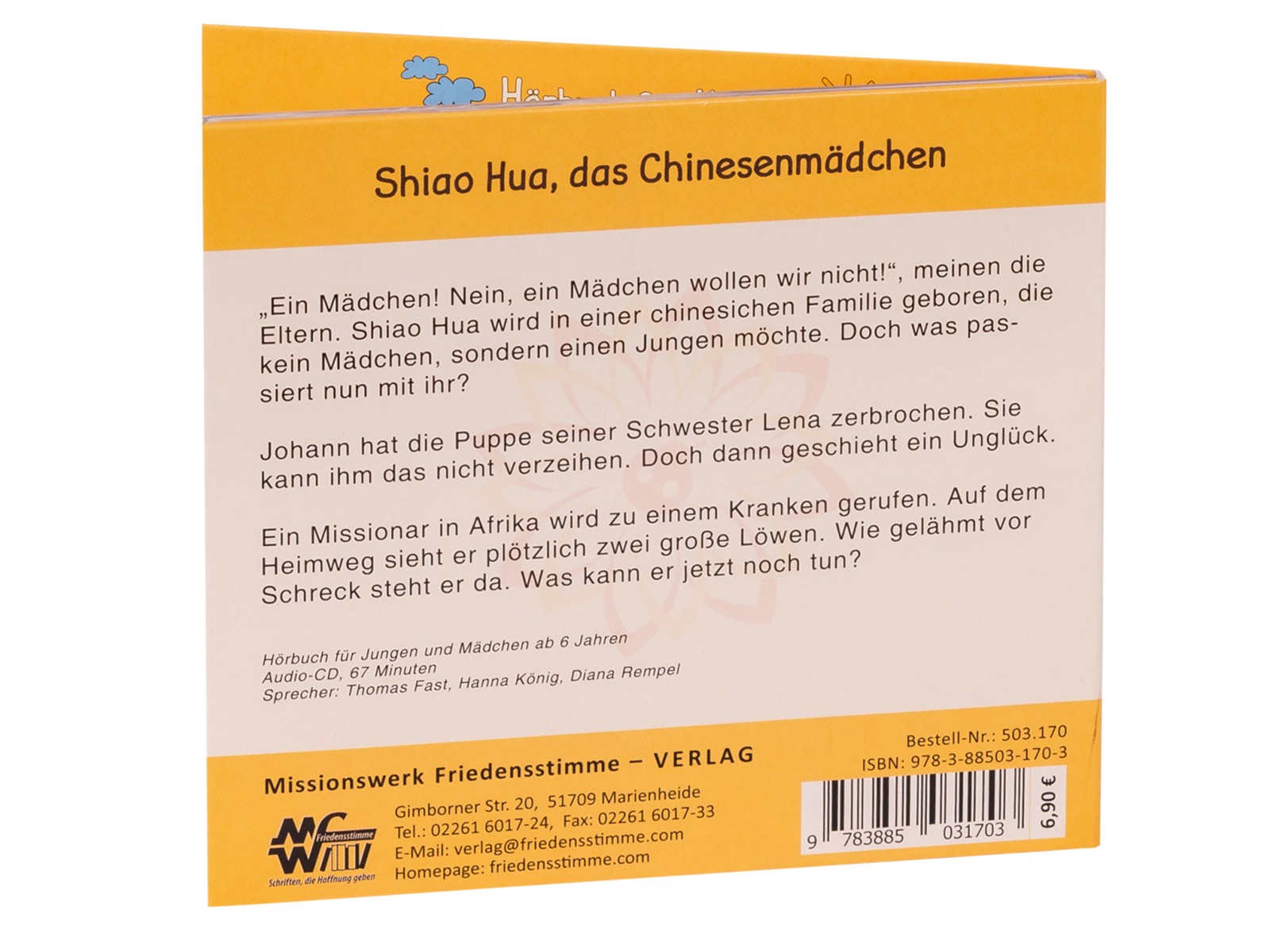 Hörbuch CD - Shiao Hua, das Chinesenmädchen