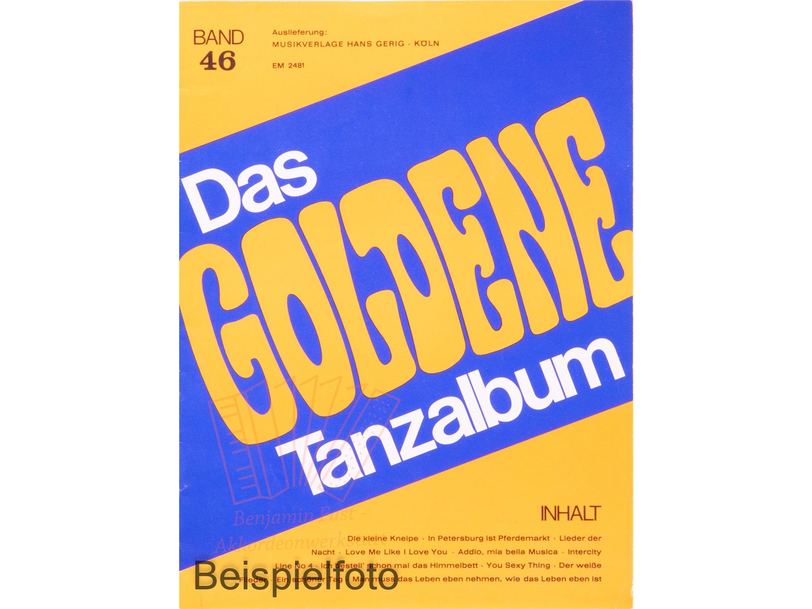 Das Goldene Tanzalbum Band 46 - Antiquariat
