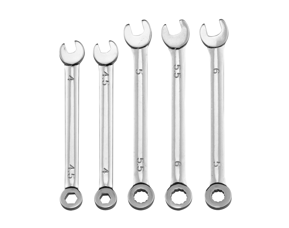Mini Ring-Maulschlüssel Set 5-tlg. Mini Ring-Maulschlüssel Set 5-tlg.