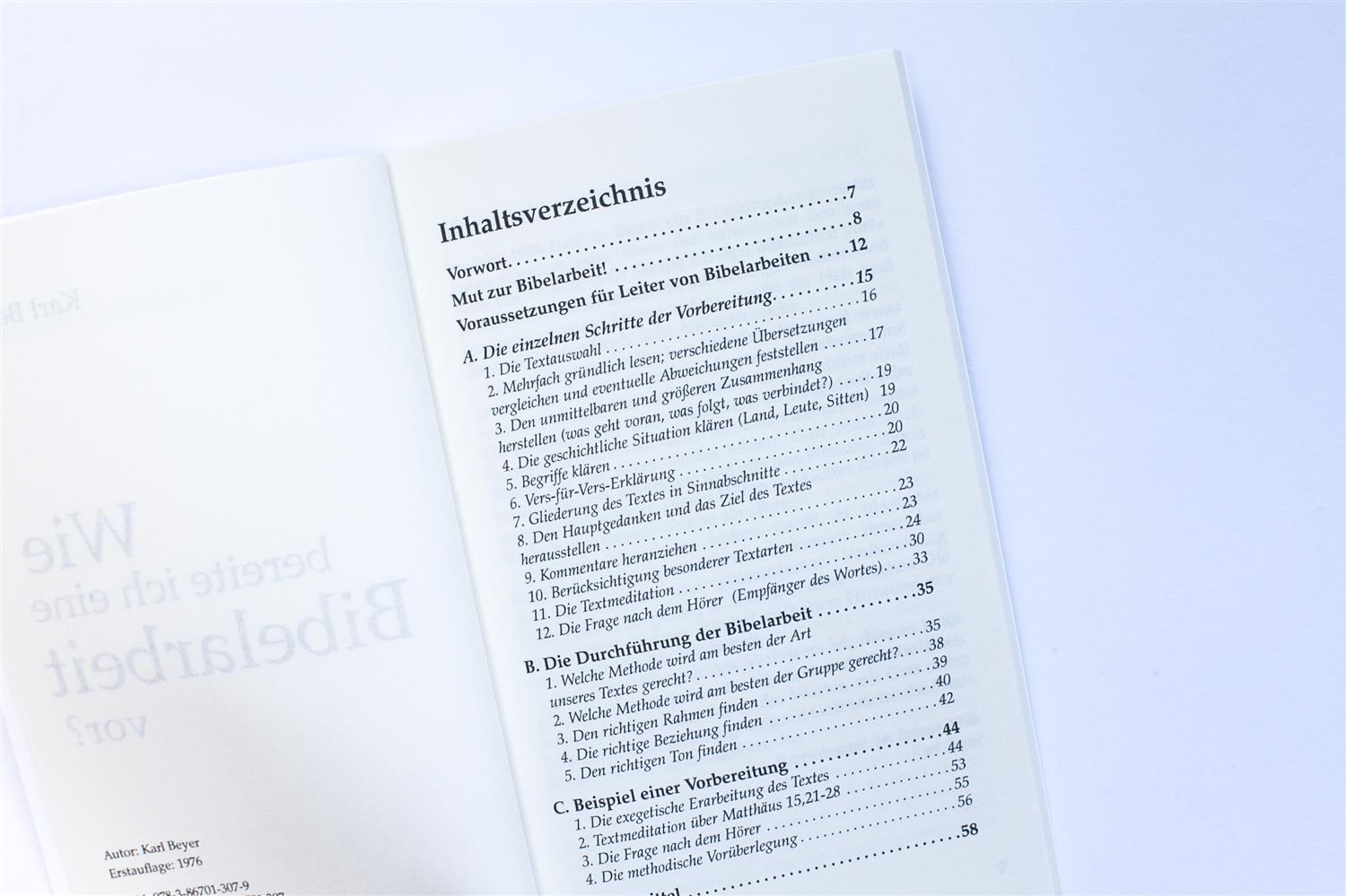 Wie bereite ich eine Bibelarbeit vor?