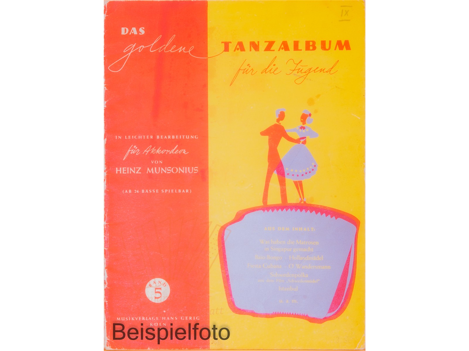 Das Goldene Tanzalbum Band für die Jugend 5 - Antiquariat Das Goldene Tanzalbum Band für die Jugend 5 - Antiquariat