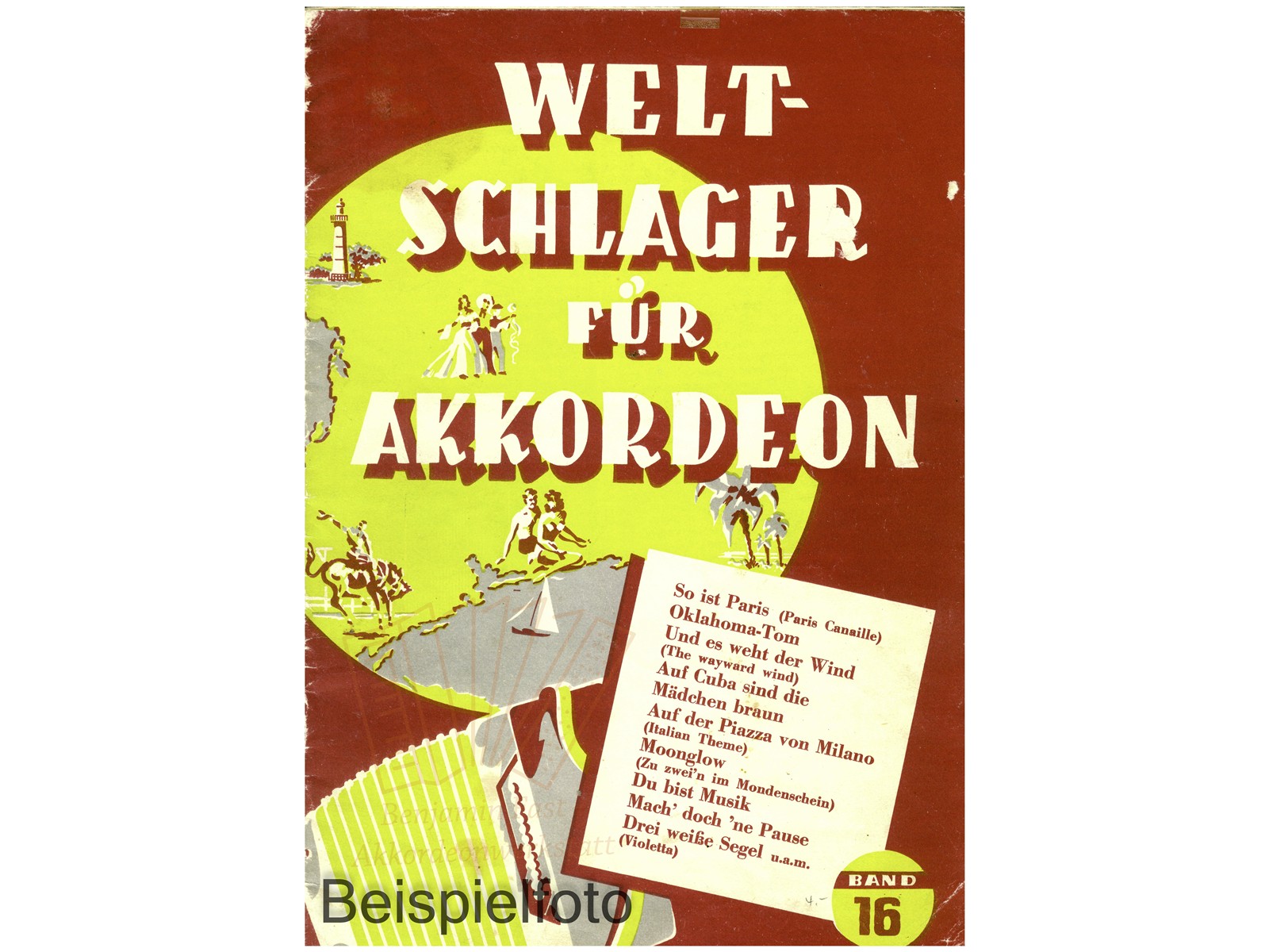 Weltschlager für Akkordeon 16 - Antiquariat