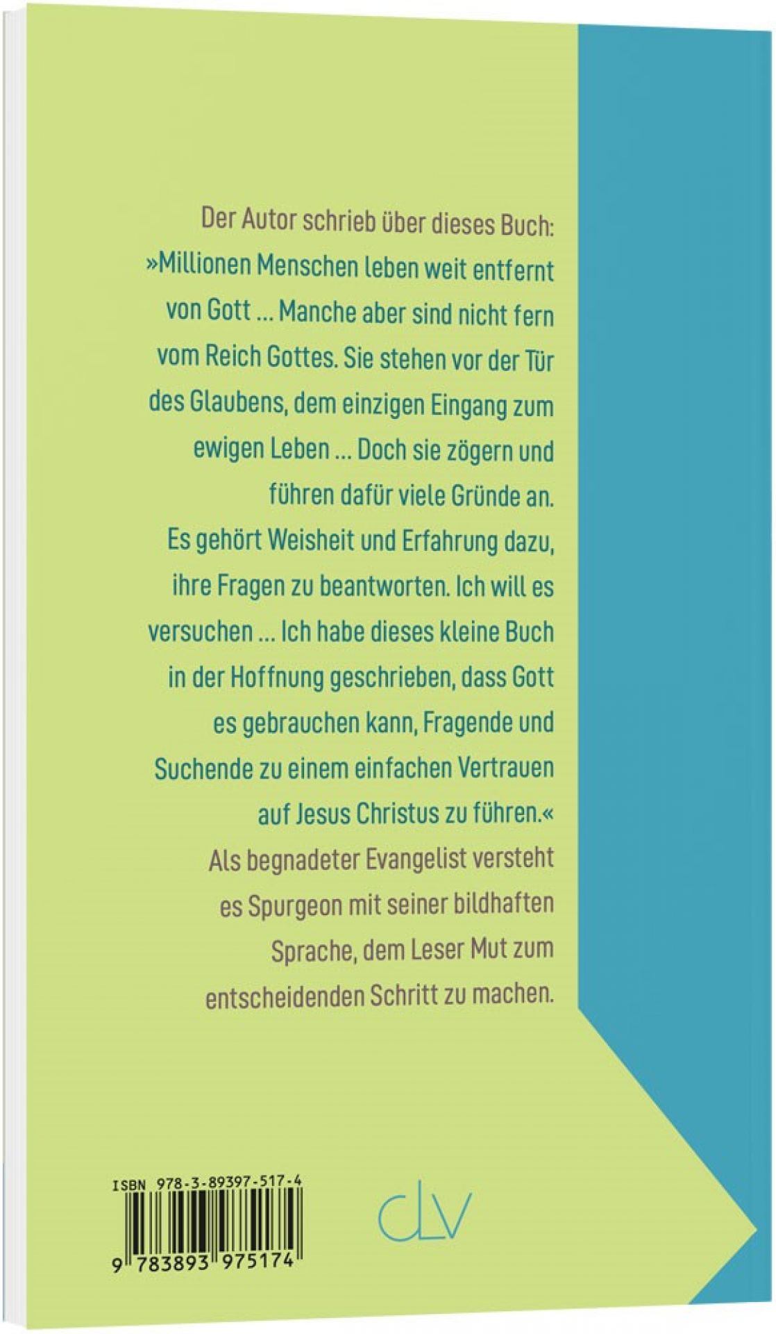 Die Tür ist offen, Spurgeon - Buch