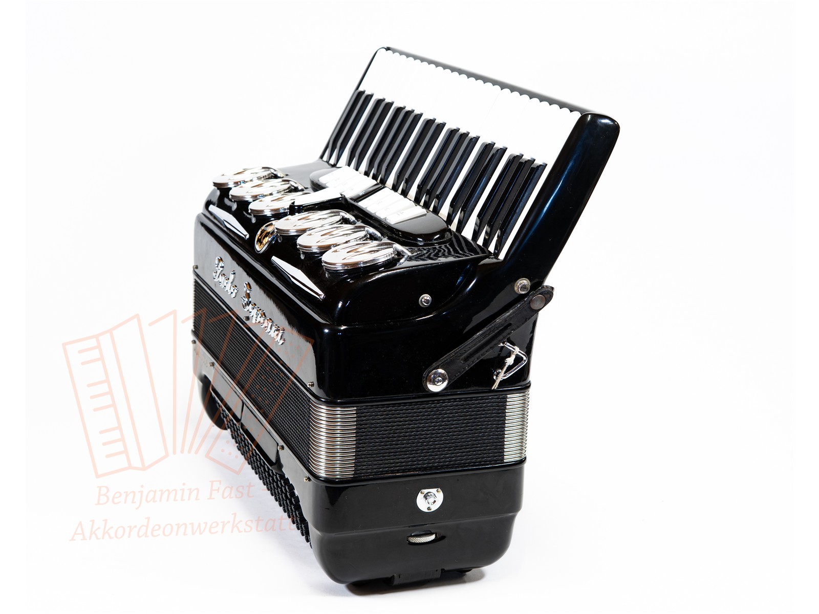 Akkordeon Paolo Soprani Musette Saxophonklappen gebraucht