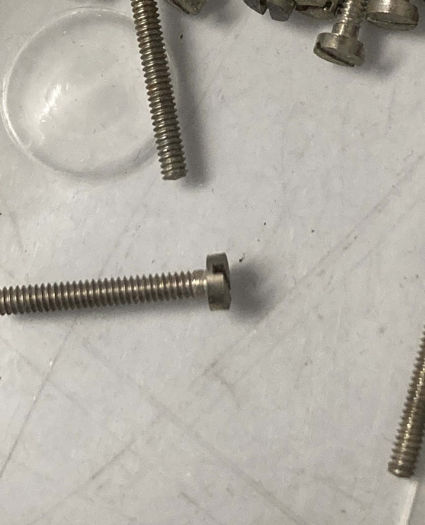 Schraube Registerkragen Weltmeister gebraucht 1,5x13 Zylinder neu