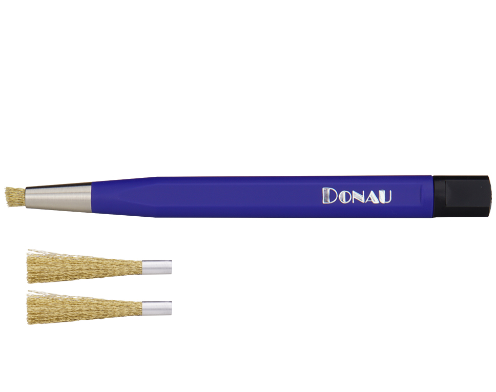 Messingradierer Ø 4 mm mit 3 Pinsel Set 2