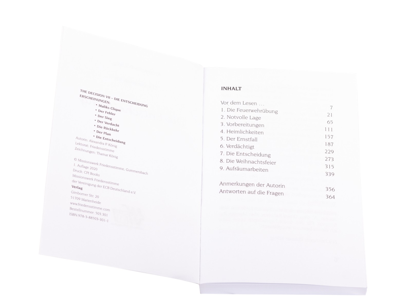 Die Entscheidung Band 7