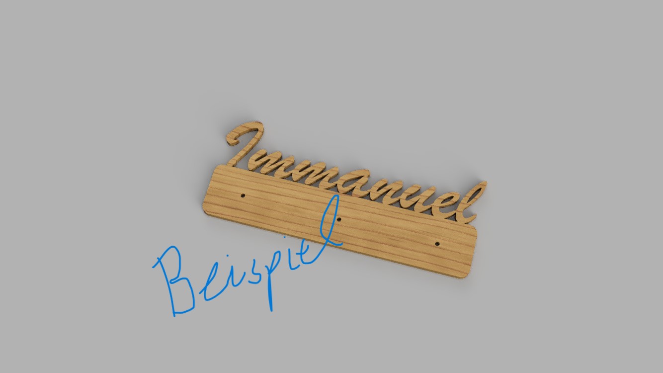 Kindergarderobe mit Namen