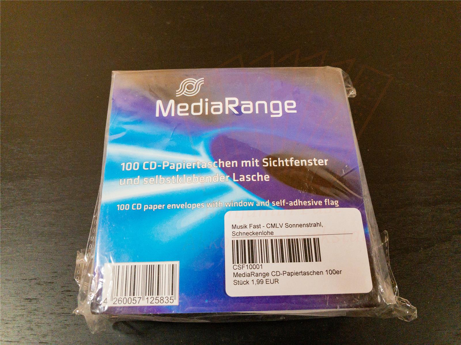 MediaRange CD-Papiertaschen 100er B-Ware MediaRange CD-Papiertaschen 100er B-Ware