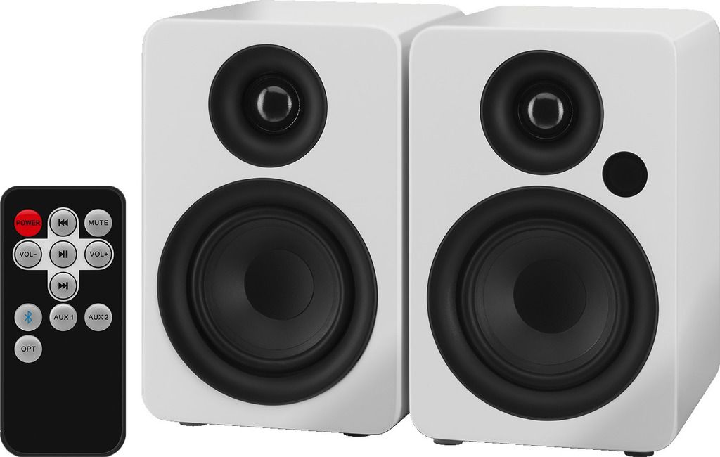 Aktiv-Lautsprechersystem SOUND-4BT/WS Monacor Paar