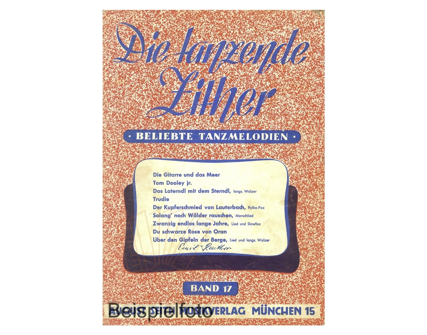 Die tanzende Zither 17 - Antiquariat