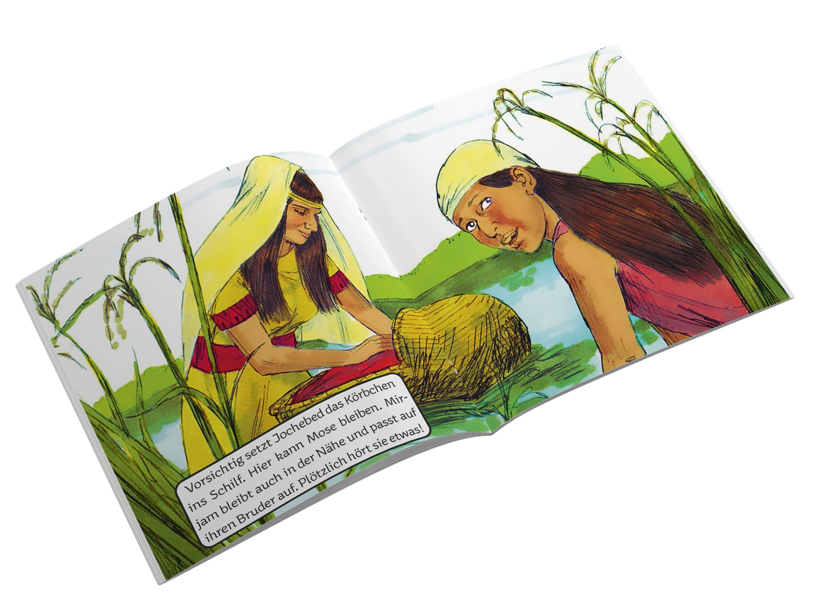 Jochebed beschützt ihren Sohn