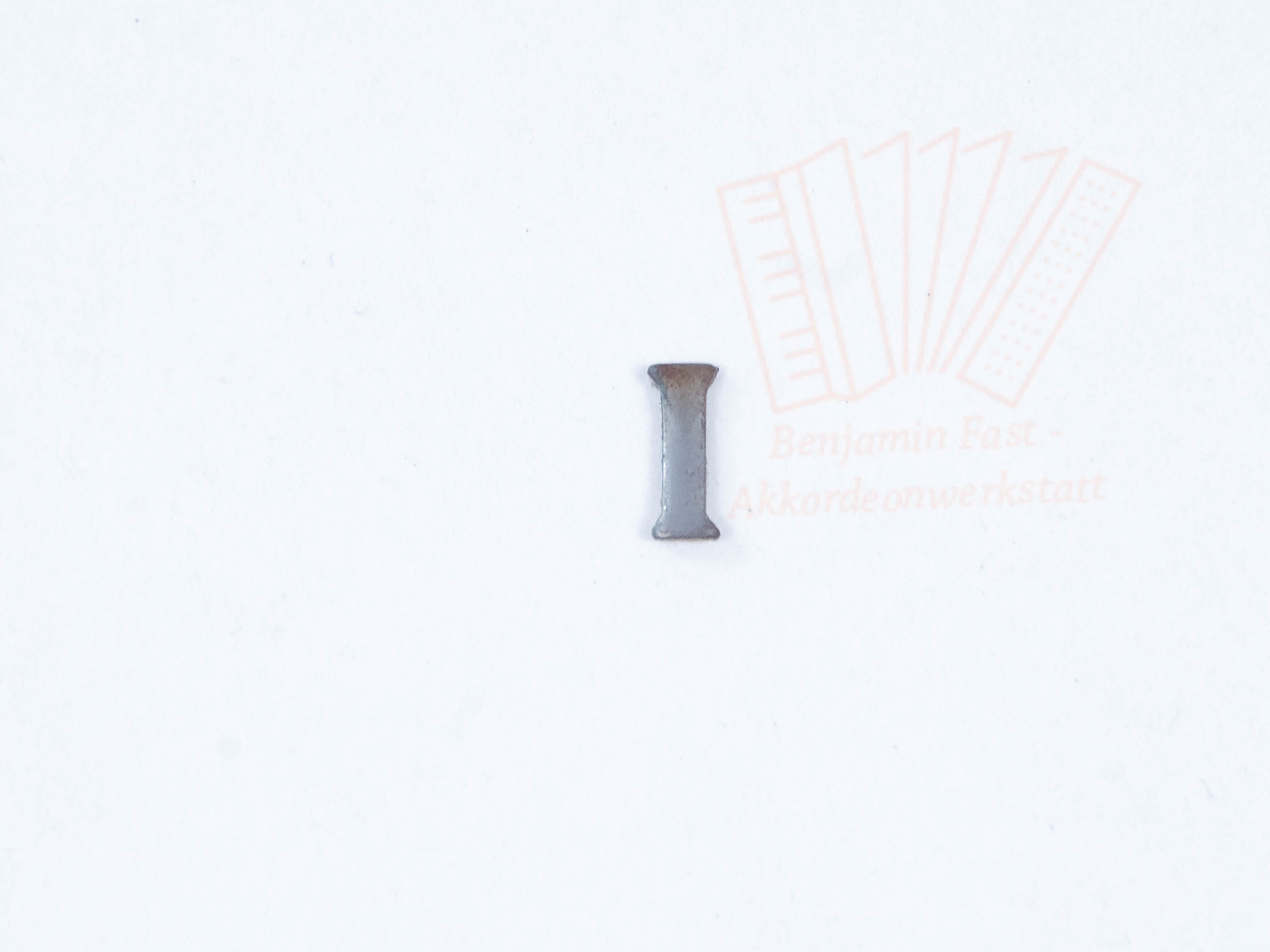 Buchstaben 8mm vernickelt - gebraucht