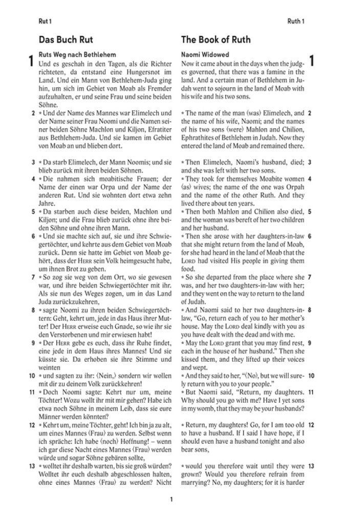 Elberfelder Bibel, deutsch-englisch NASB