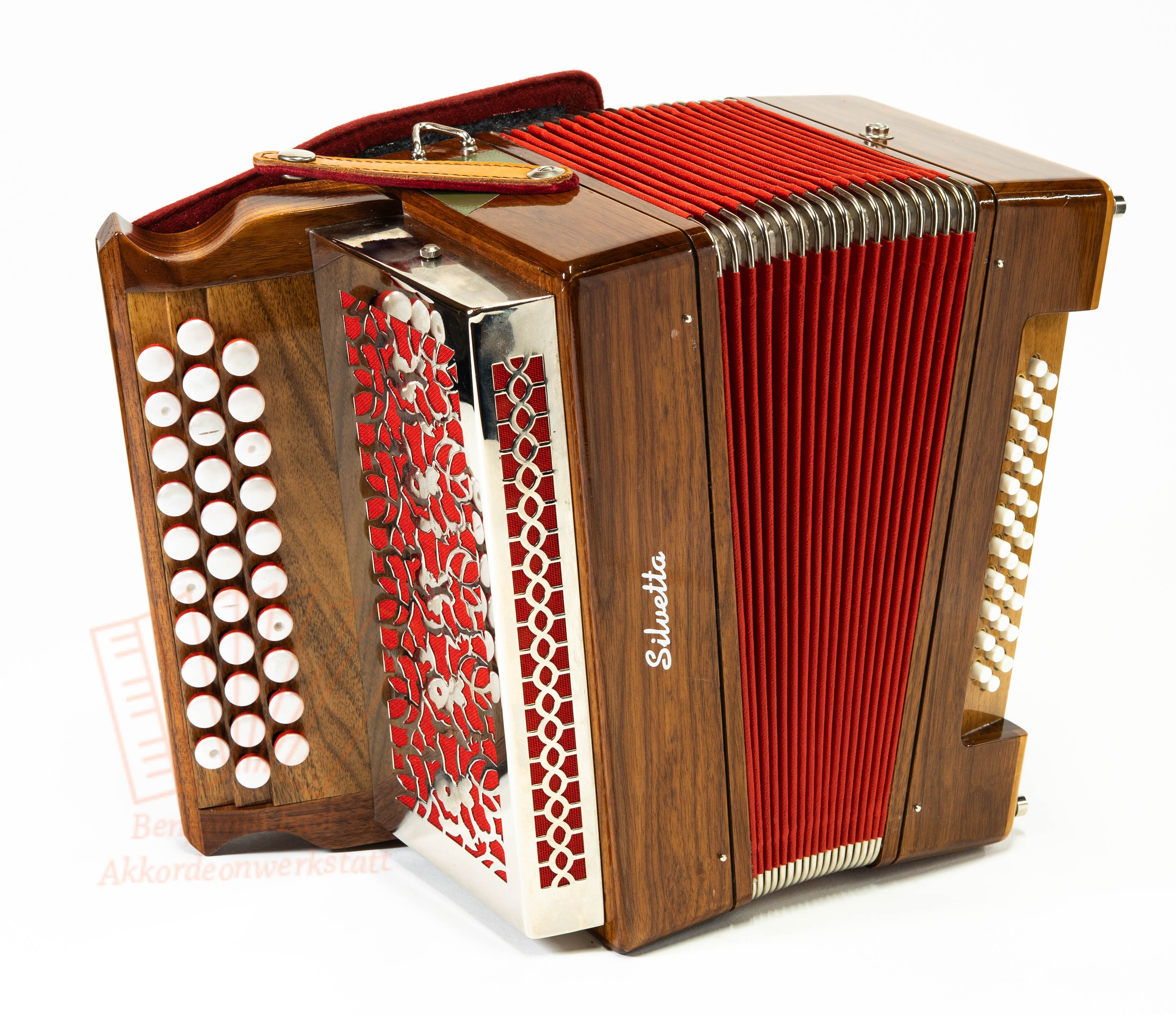 Knopfakkordeon Silvetta C-Griff Freebass