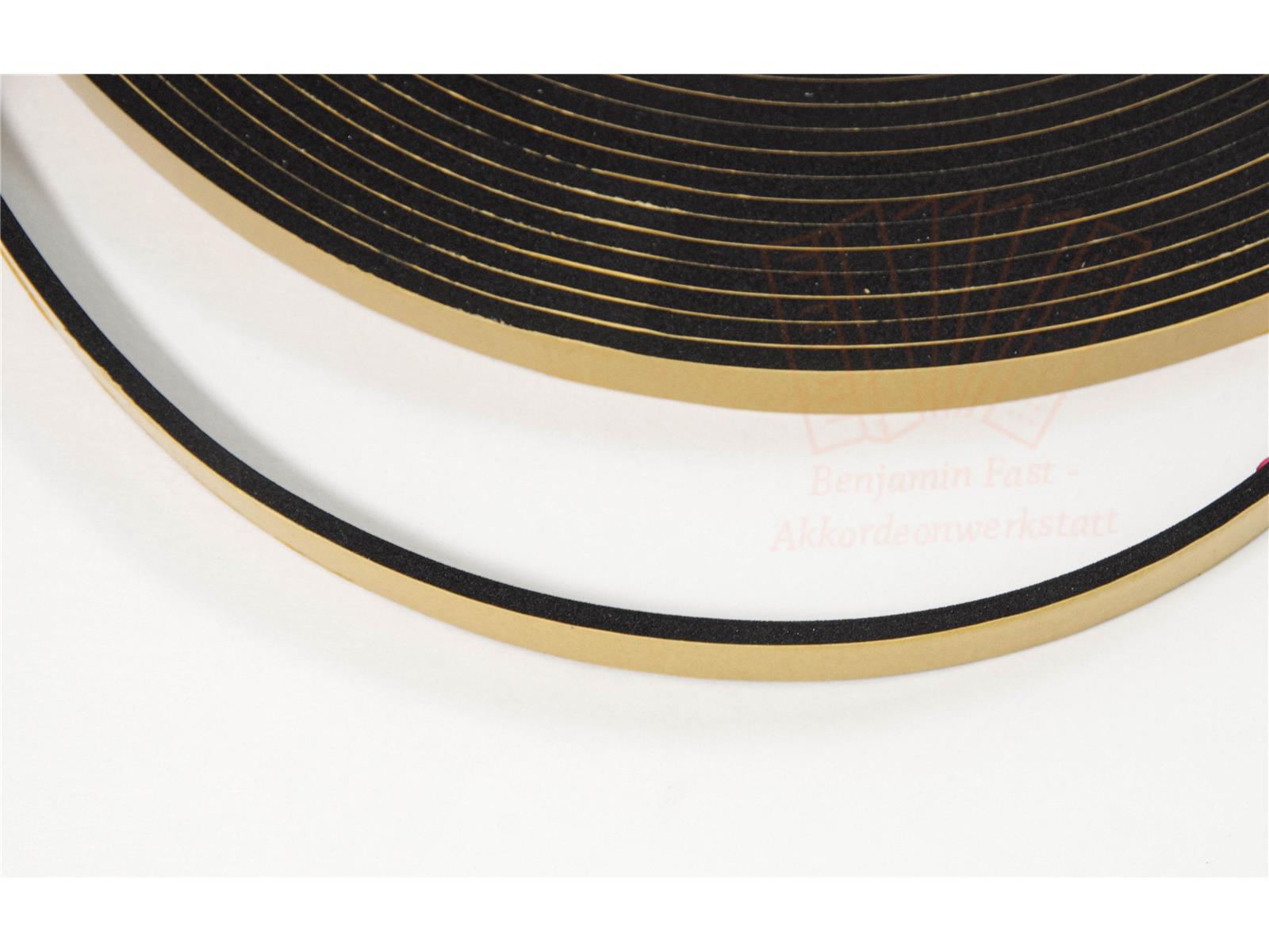 Balgdichtung schwarz 4x15 mm selbstklebend