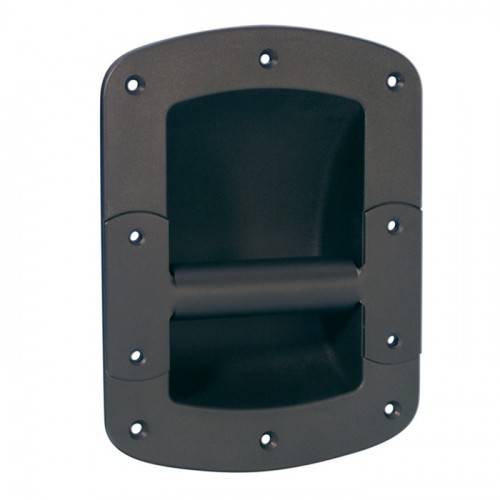 Schalengriff Stahl schwarz