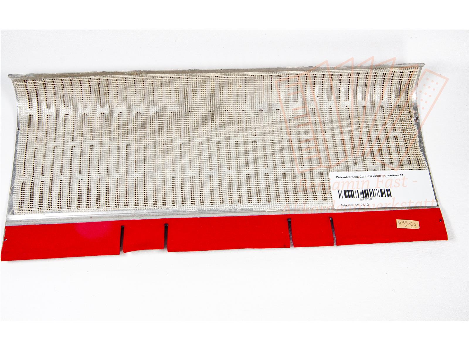 Diskantverdeck Cantulia 36cm rot - gebraucht Diskantverdeck Cantulia 36cm rot - gebraucht