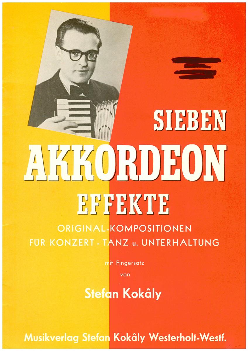 Sieben Akkordeon Effekte, Kokaly - Antiquariat