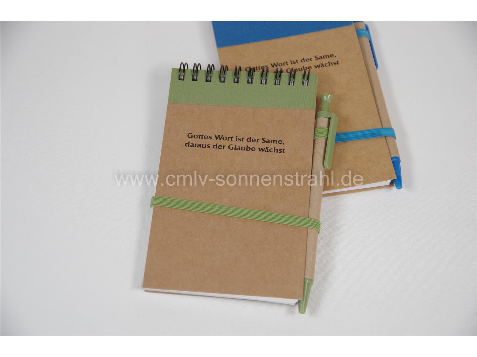 Notizblöckchen "Gottes Wort ist der Same, daraus der Glaube wächst"