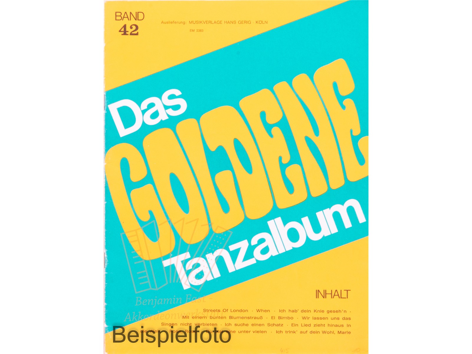 Das Goldene Tanzalbum Band 42 - Antiquariat