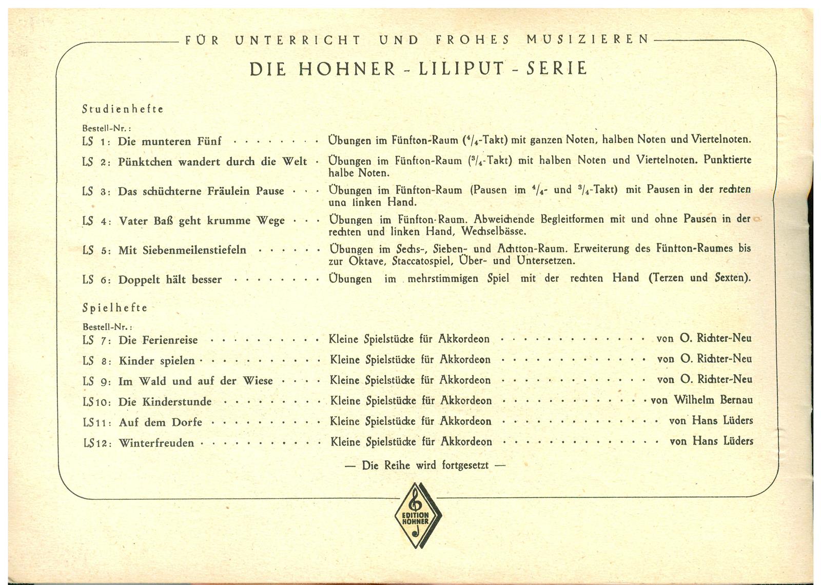 Im Wald und auf der Wiese 9 - Antiquariat (Liliput Serie)