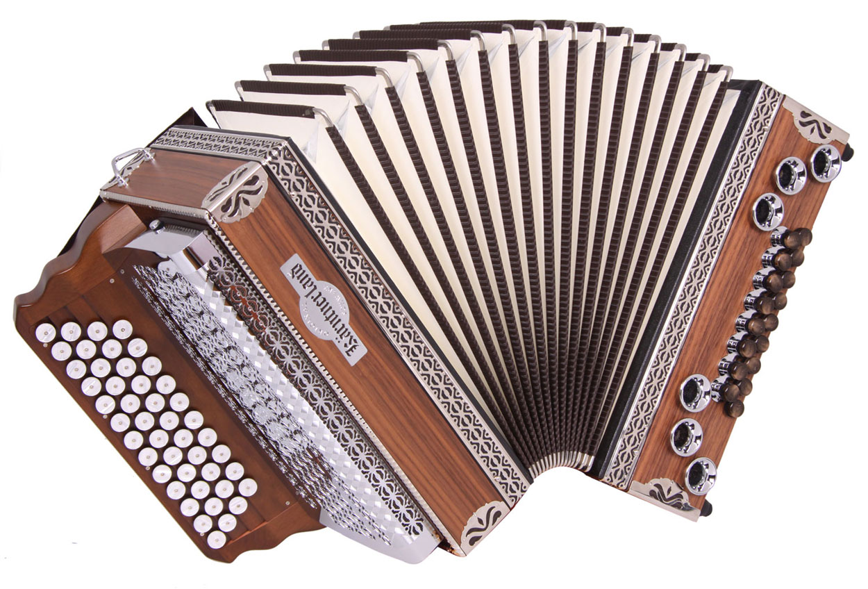 Steirische Harmonika Kärntnerland Edelholz Nuss C/F/Bb/Eb