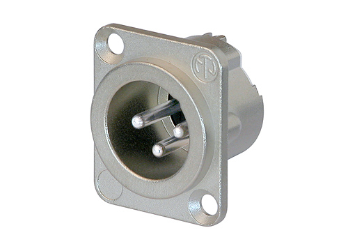 XLR-Einbaubuchse 3-polig male Neutrik