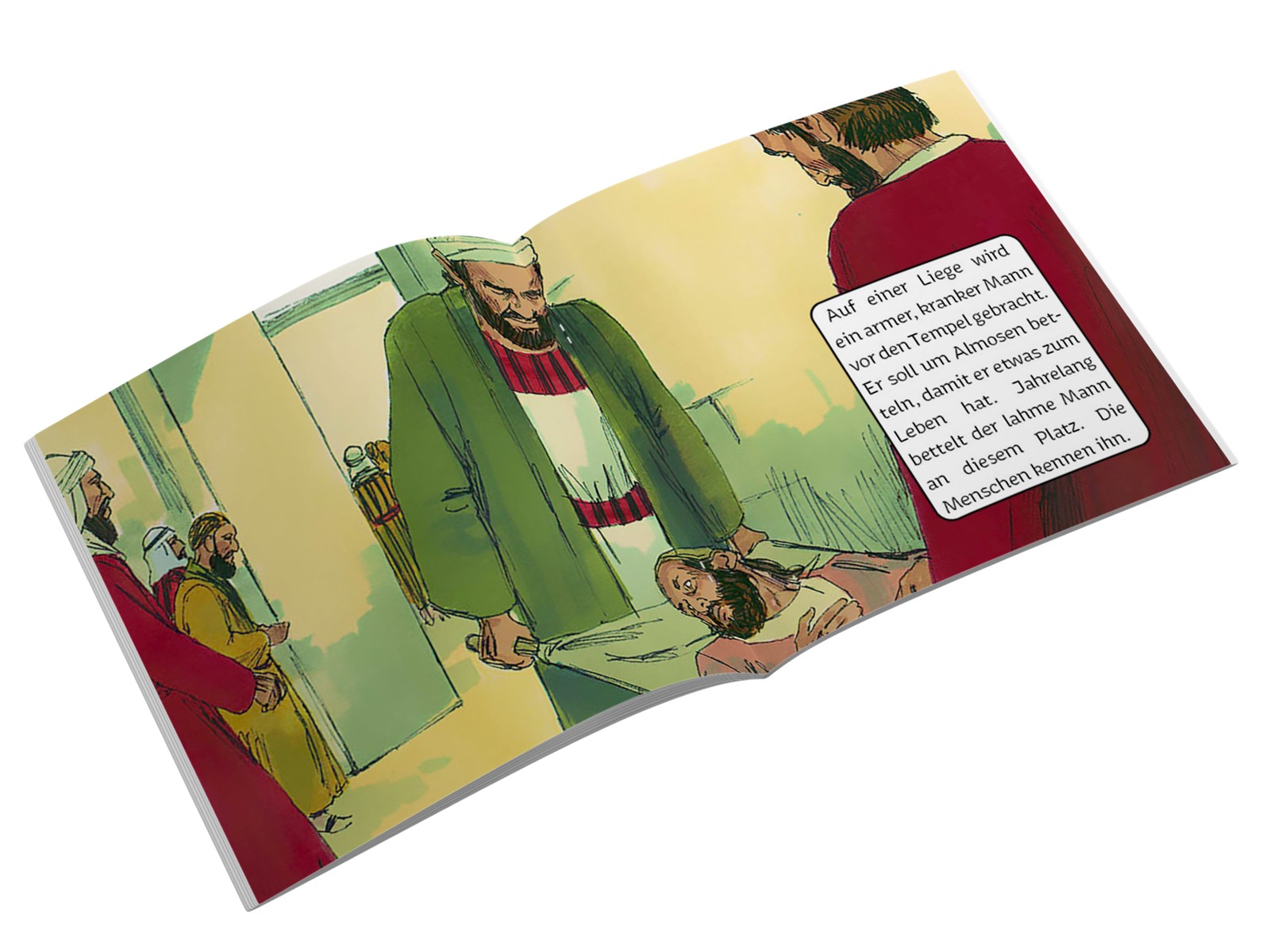 Johannes hilft einem Kranken