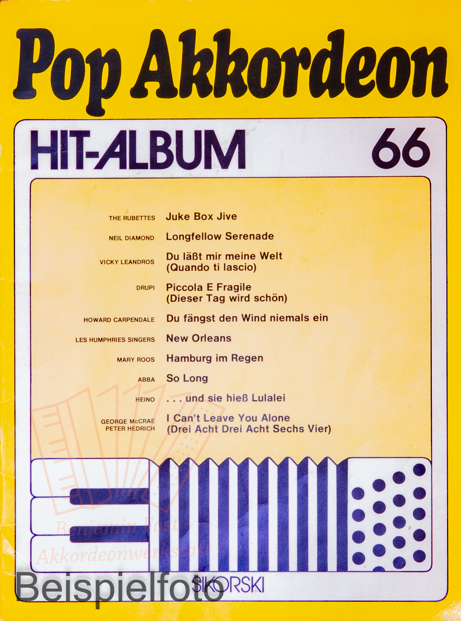 Pop Akkordeon Hit-Album 66 - Antiquariat