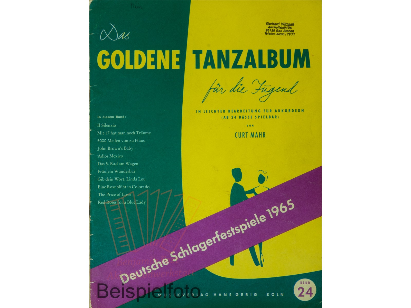 Das Goldene Tanzalbum Band für die Jugend 24 - Antiquariat
