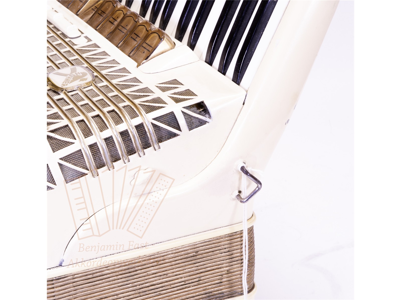 Akkordeon Hohner Atlantic IV de luxe weiß - gebraucht