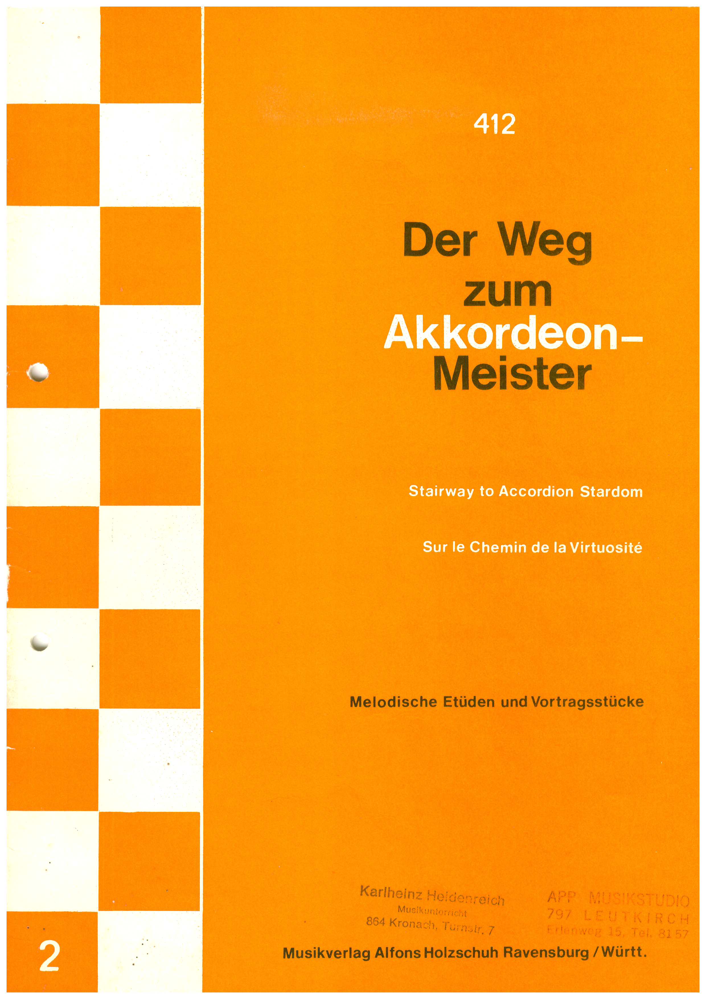 Der Weg zum Akkordeonmeister 2 - Antiquariat