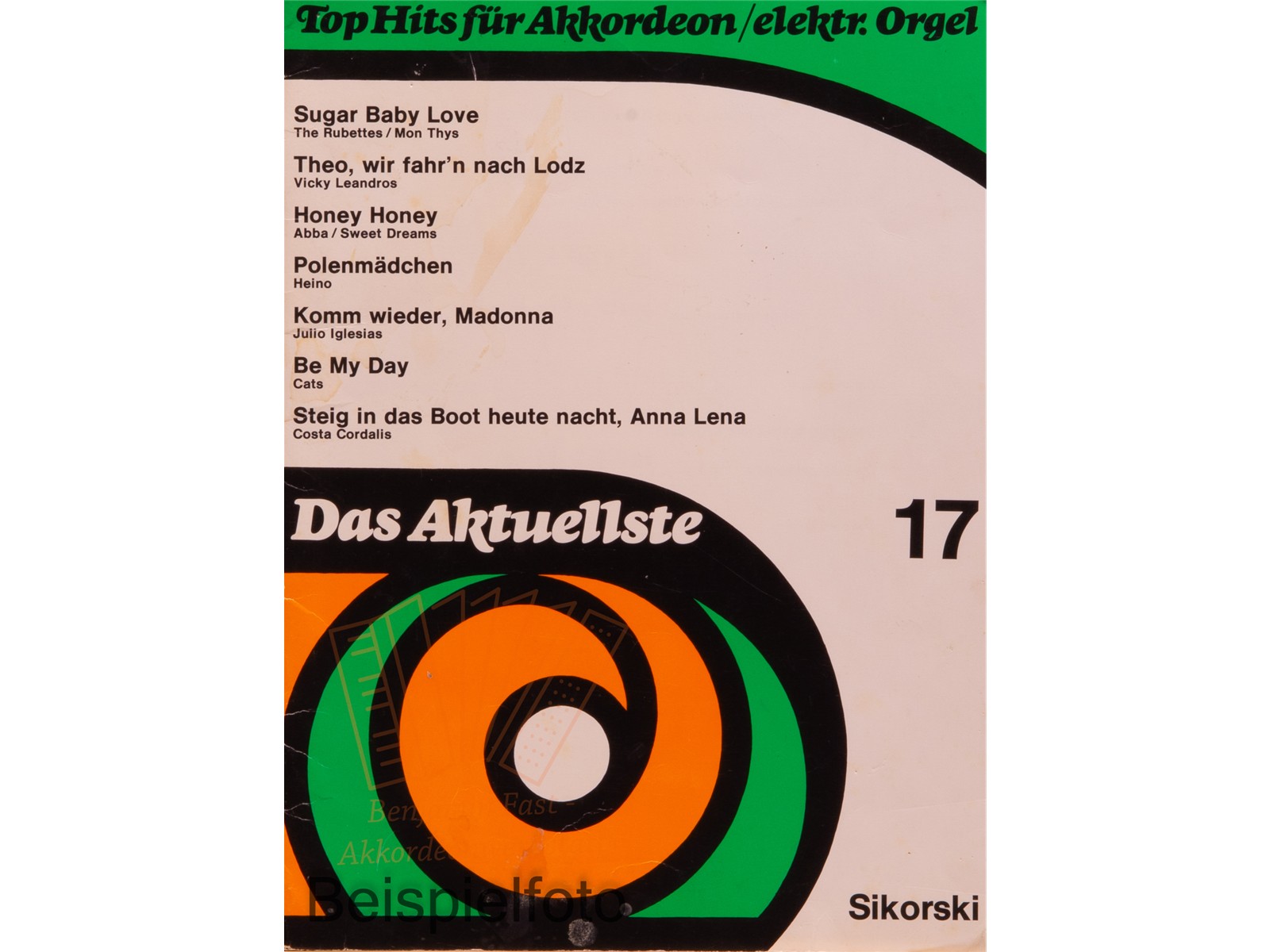 Top Hits für Akkordeon/E-Orgel, Das Aktuellste 17 - Antiquariat