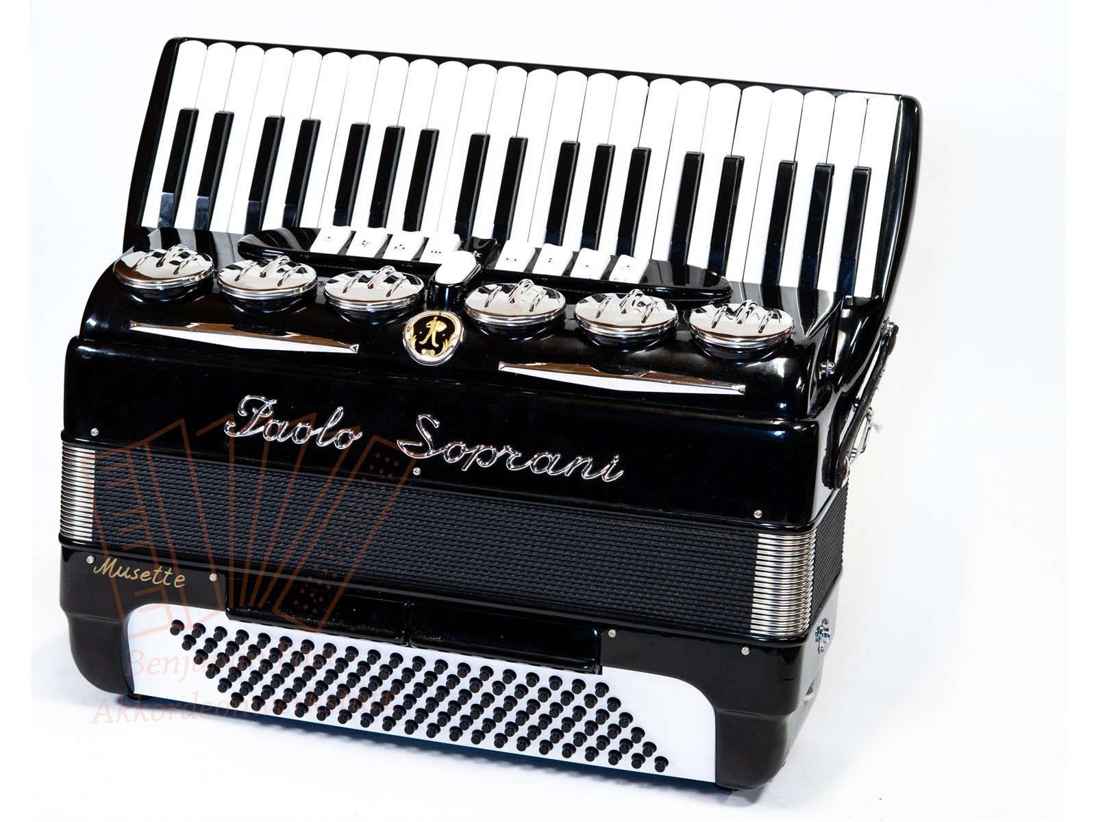 Akkordeon Paolo Soprani Musette Saxophonklappen gebraucht