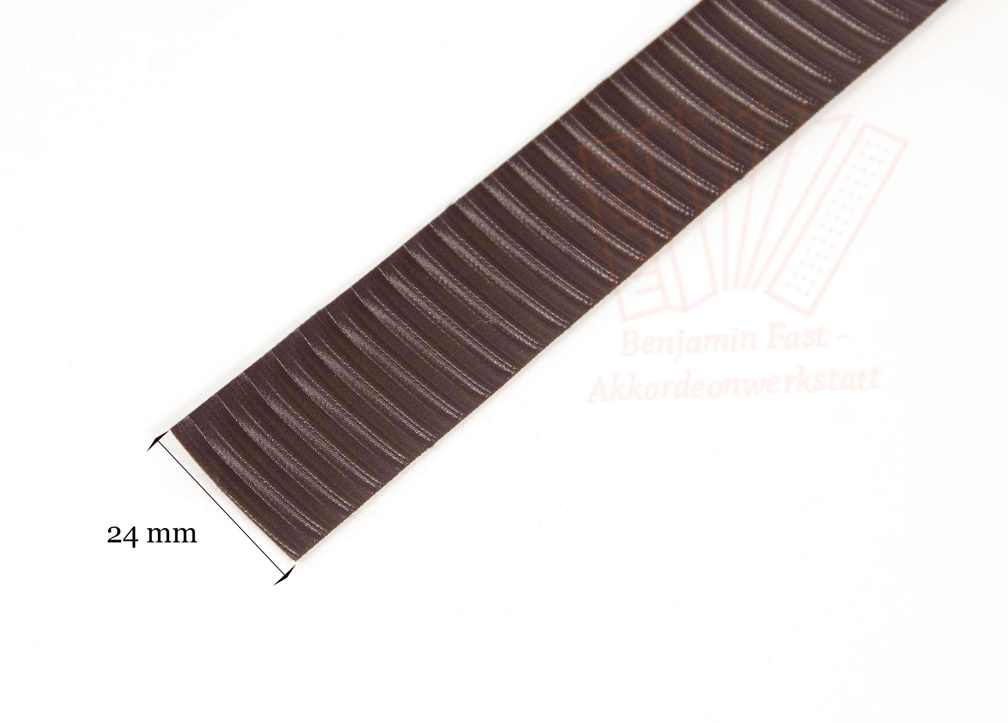 Kalikostreifen Dunkelbraun schraffiert 24mm Meterware Kalikostreifen Dunkelbraun schraffiert 24mm Meterware