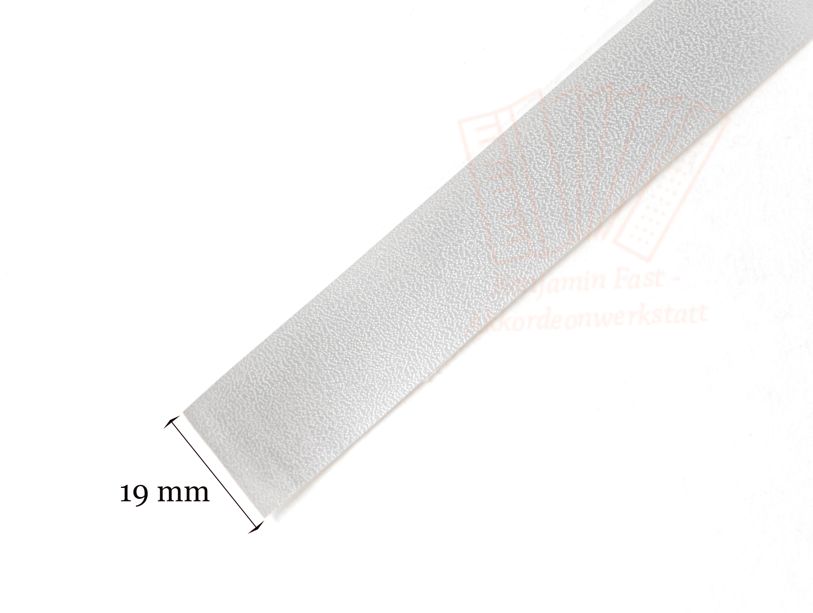 Kalikostreifen Silber genarbt 19mm Meterware Kalikostreifen Silber genarbt 19mm Meterware